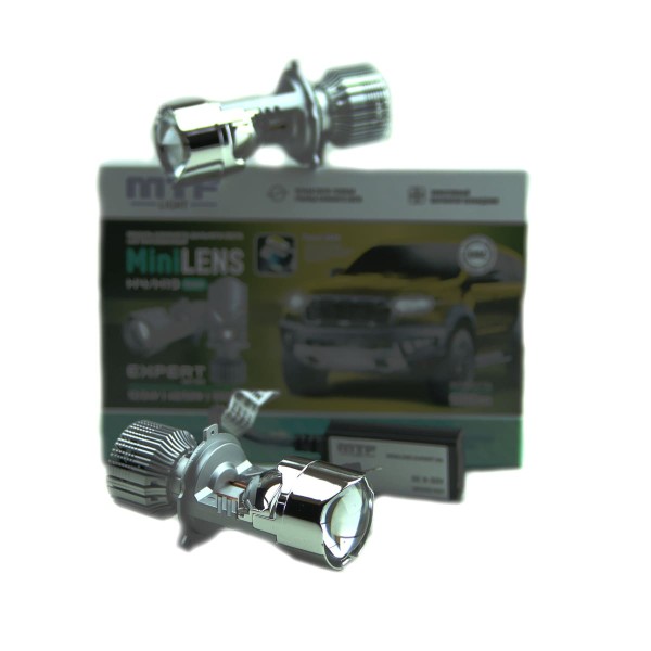Светодиодные лампы H4/H19 12-24v мини-линзы MTF