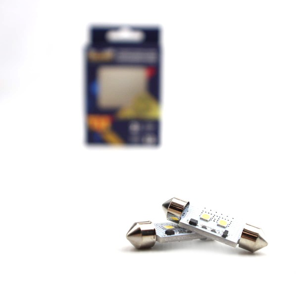 Светодиод C5W 36мм 12V 2 smd 180 canbus Маяк