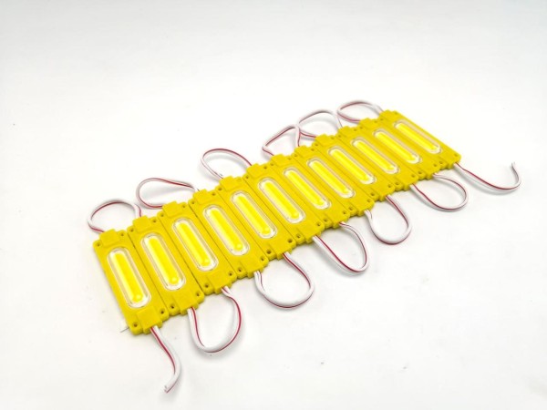 Светодиодный модуль COB желтый 12V