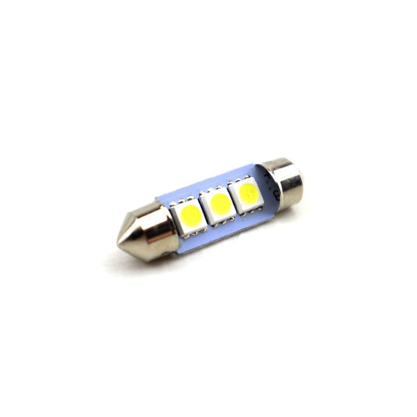 Светодиод C5W 24V 3 диода белый