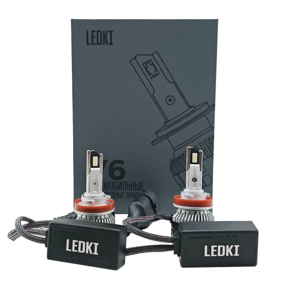 Светодиоды H11 LEDKI V6 6000k