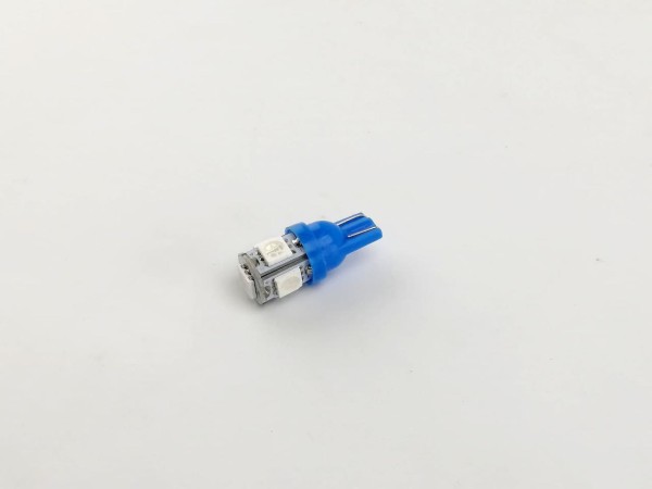Светодиод W5W 5 диодов синий SMD