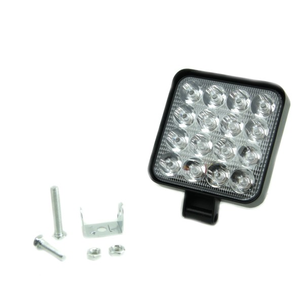 Фара светодиод. дополнит. 16 cree 12v slim mini + flash режим