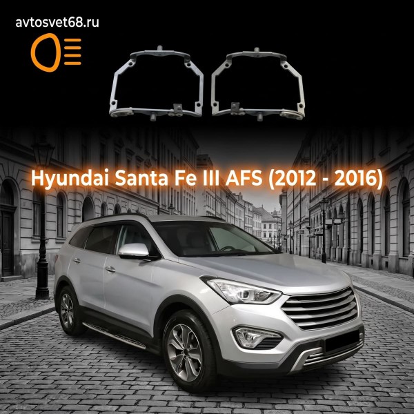 Переходные рамки Hyundai Santa Fe III AFS (2012 - 2016)