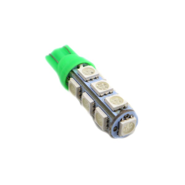 Светодиод W5W 13smd green 5050