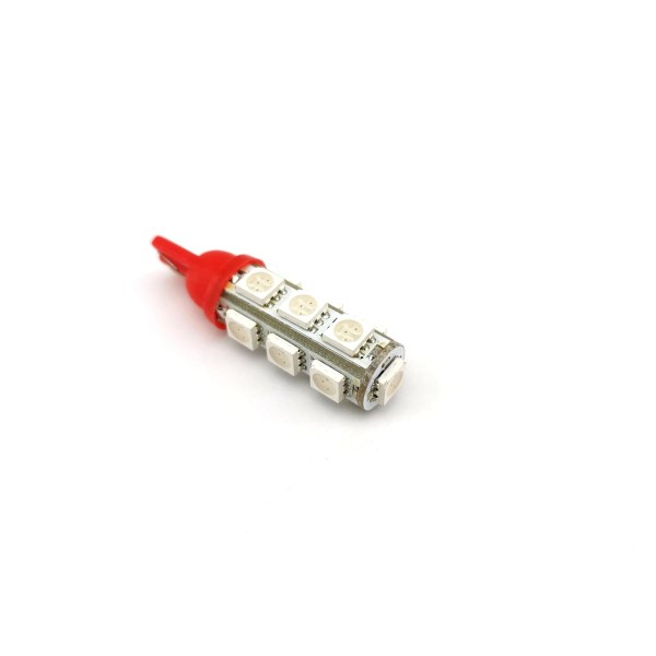 Светодиод W5W 13smd red 5050