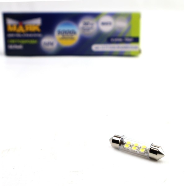 Светодиод C5W 36мм 12V 6 smd 3528 Маяк