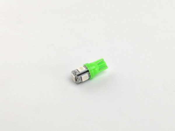 Светодиод W5W 5 диодов зеленый SMD