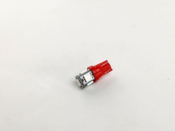 Светодиод W5W 5 диодов красный SMD