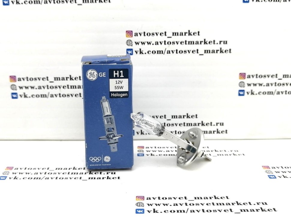 Лампа H1 General Electric +50% Sport Light
