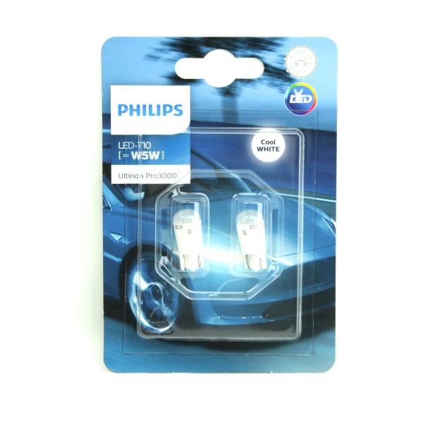 Светодиод W5W  6000k PHILIPS WBT